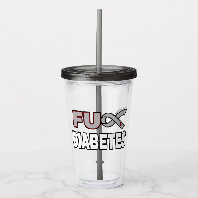 Vaso Acrílico Diabetes FU (Anverso)