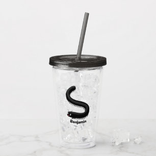 Vaso Acrílico Dibujo de milpiés mono mono