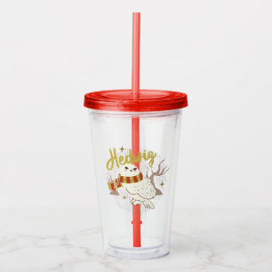 Vaso Acrílico Dibujo del Bosque Caprichoso de Hedwig