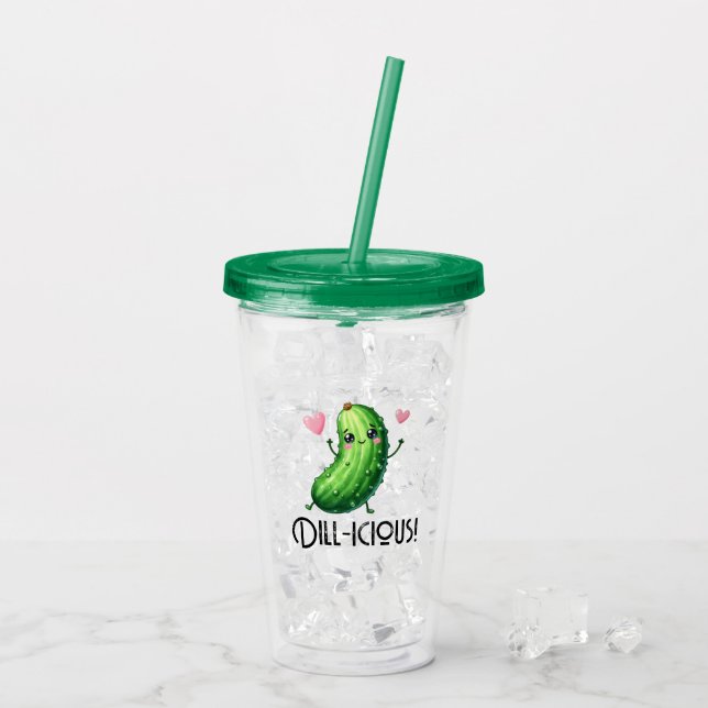 Vaso Acrílico Dill-icioso (Reverso (hielo))