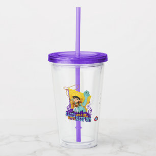 Vaso Acrílico Dino Ranch Min. y Clover