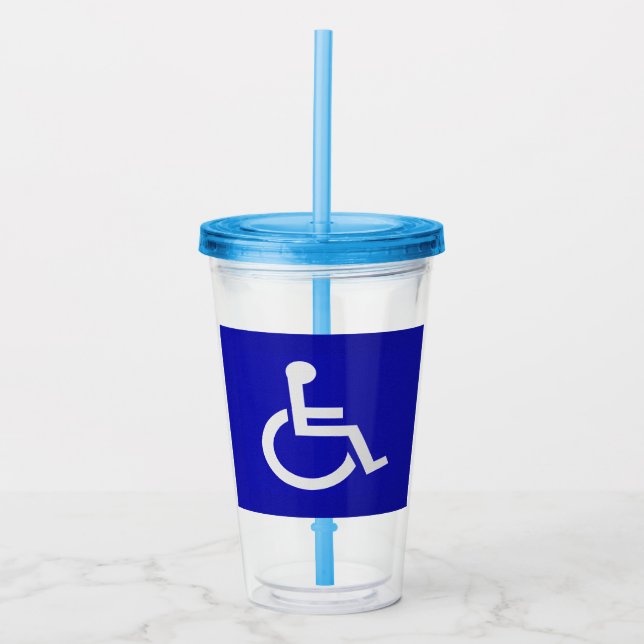 Vaso Acrílico Discapacitado (Anverso)
