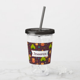 Vaso Acrílico Diseño al aire libre de patrón de camping de Guay