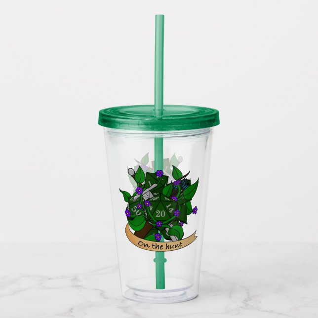 Vaso Acrílico Diseño de dados de Ranger (Anverso)