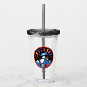 Vaso Acrílico Diseño de Montaña de Graduación Espera la Aventura