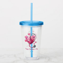 Vaso Acrílico Diseño de San Valentín para sanar corazones
