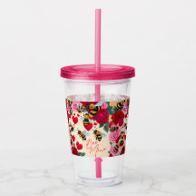 Diseño floral romántico de Bee Mine