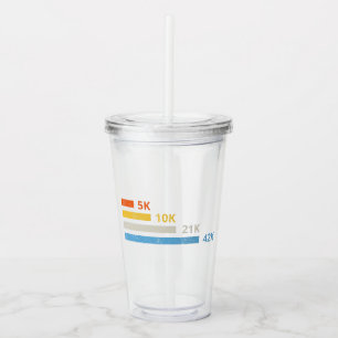 Vaso Acrílico Distancias de funcionamiento II - Maratón de 42K d