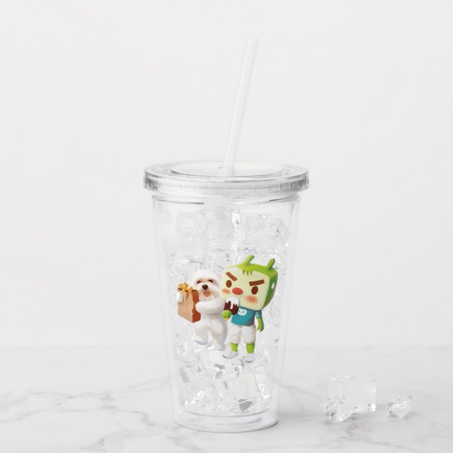 Vaso Acrílico Diversión al mercado exterior (Reverso (hielo))