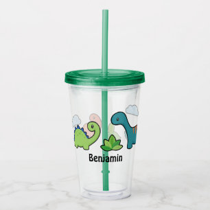 Vaso Acrílico Diversión del dinosaurio