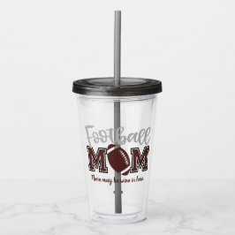 Vaso Acrílico Divertida madre del fútbol, acrílico Tumbler