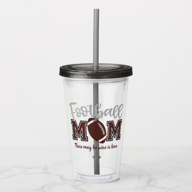 Vaso Acrílico Divertida madre del fútbol, acrílico Tumbler (Anverso)