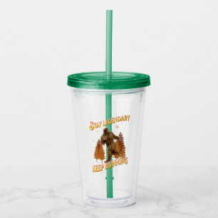 Vaso Acrílico Divertida Motivación para Correr de Bigfoot