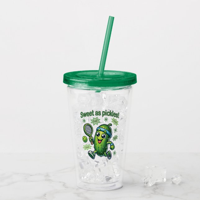 Vaso Acrílico Divertido dulce dulce como bolas de picante (Reverso (hielo))