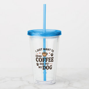 Vaso Acrílico Divertido perro amante Perro madre perro papá