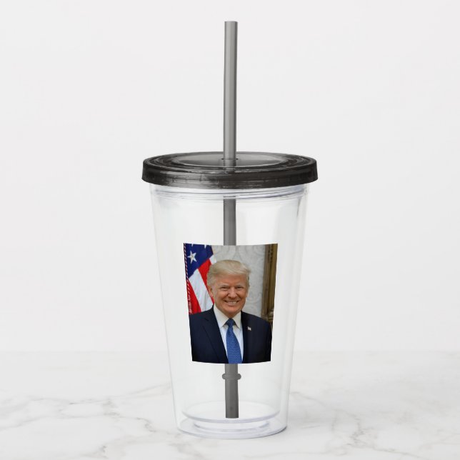 Vaso Acrílico Donald Trump US President White House MAGA 2024  (Anverso)