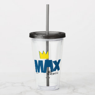 Vaso Acrílico Donde las cosas salvajes Max y Corona