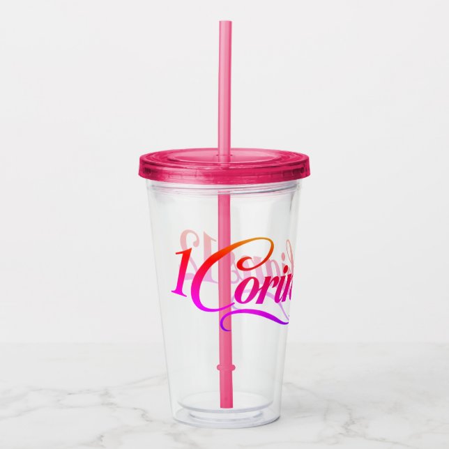 Vaso Acrílico Dones espirituales (Anverso)
