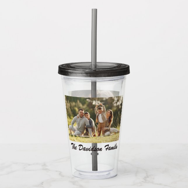Vaso Acrílico Dos fotos Personalizado Tumbler acrílico (Anverso)