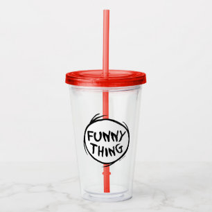 Vaso Acrílico Dr. Seuss   Cosa Una Cosa Dos - Cosa Graciosa