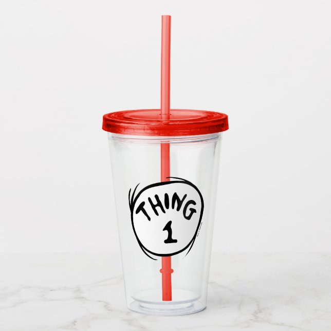 Vaso Acrílico Dr. Seuss | Cosa Uno Cosa Dos - Cosa Uno (Anverso)
