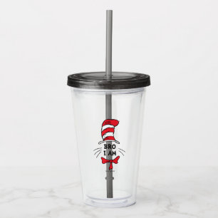 Vaso Acrílico Dr. Seuss   Gato en el Gorra - Hermano