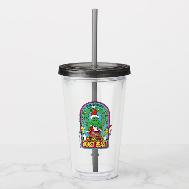Vaso Acrílico Dr. Seuss | Gráfico de Fiera Asada (Anverso)