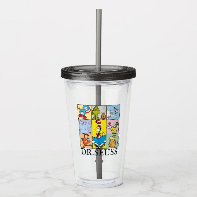 Vaso Acrílico Dr. Seuss | Historietas Gráficas (Anverso)