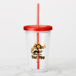 Vaso Acrílico Dragón crispado de Hot Mess