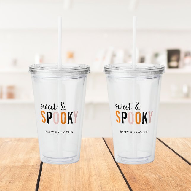 Vaso Acrílico Dulce colorido Y Espeluznante | Feliz Halloween (Subido por el creador)