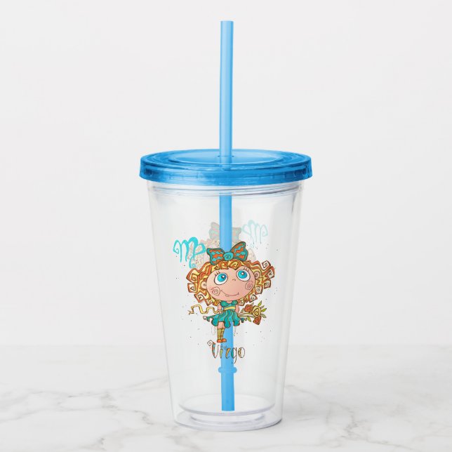 Vaso Acrílico Dulce Virgo Niño (Anverso)