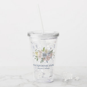 Vaso Acrílico Dusty Floral Pastel Adventure empieza a ser Keep