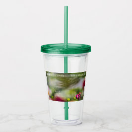 Vaso Acrílico Earth’s Glow and Healing Japanese Flowers/EarthDay