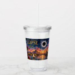 Vaso Acrílico Eclipse Total Solar 2027 Egipto