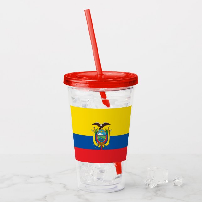 Vaso Acrílico Ecuador (Anverso (hielo))
