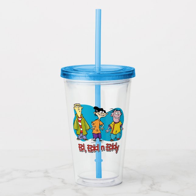 Vaso Acrílico Ed, Edd, n Eddy Smiling (Anverso)