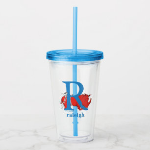 Vaso Acrílico El ABC de Dr. Seuss: Letra R - Blanco Agrega tu