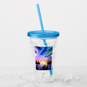 Vaso Acrílico El abrazo de la naturaleza