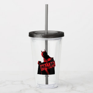 Vaso Acrílico El cabo y logo de Batman
