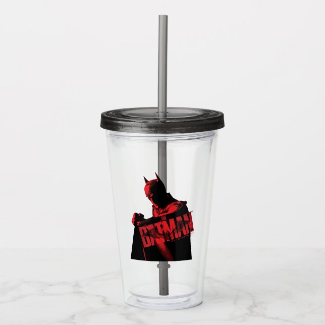 Vaso Acrílico El cabo y logo de Batman (Anverso)