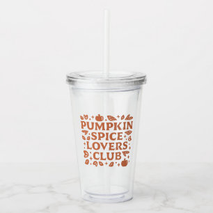 Vaso Acrílico El club de amantes de las calabazas