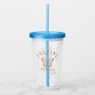 Vaso Acrílico El club de las mamás rezando: el diseño de la viej