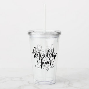Vaso Acrílico El conocimiento es poder