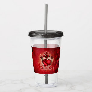 Vaso Acrílico El corazón maravilloso