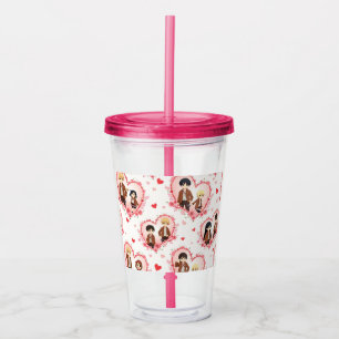 VASO ACRÍLICO EL DÍA DE SAN VALENTÍN ANIME