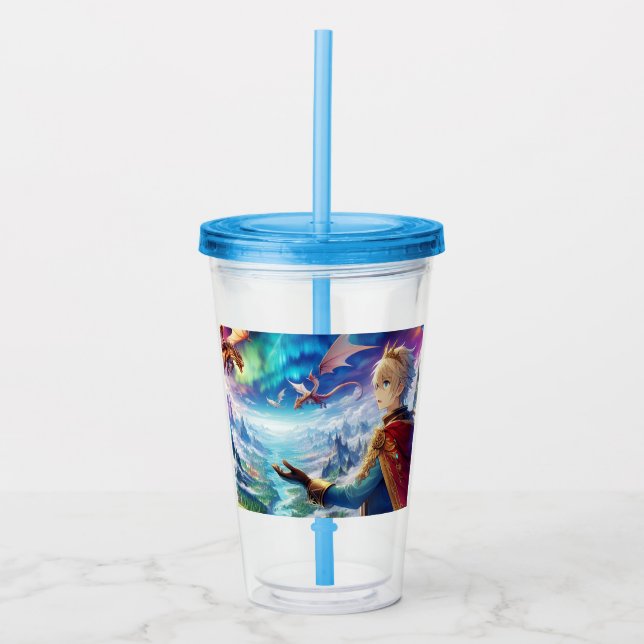 Vaso Acrílico El dragón del príncipe (Anverso)