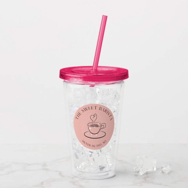 Vaso Acrílico El dulce Tumbler acrílico de Barista (Reverso (hielo))