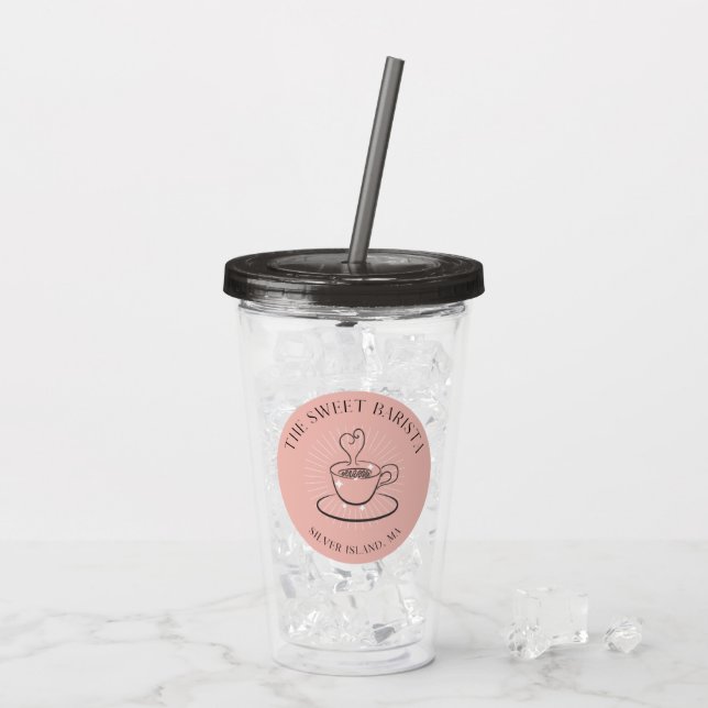 Vaso Acrílico El dulce Tumbler acrílico de Barista (Reverso (hielo))
