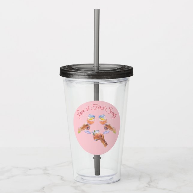 Vaso Acrílico El Escuadrón Spritz | Tema de Fiesta de Despedida  (Anverso)