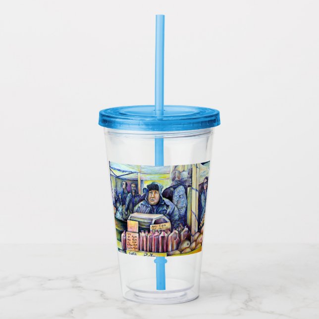 Vaso Acrílico Él Escuchó, Lo Que Vi (Anverso)